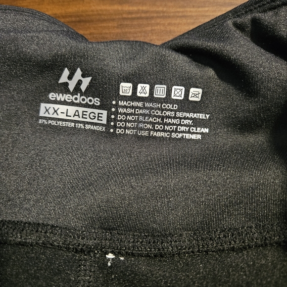 Ewedoos Fleece Lined Women's Black Leggings - Picture 2 of 2